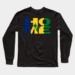 St Vincent Flag Collection Spelling HOME - Soca Mode Long Sleeve T-Shirt